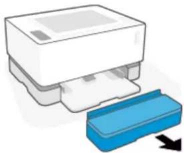 HP Neverstop Laser 1000w - Sprawdzanie rodzaju papieru umieszczonego w drukarce - 1