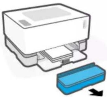 HP Neverstop Laser 1000w - Obracanie prowadnicy długości papieru - 1