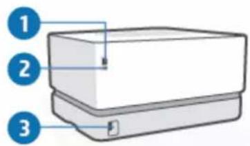 HP Neverstop Laser 1000w - Widok z tyłu drukarki - 1