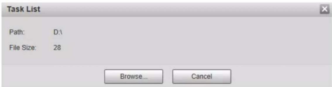 Task List Path: D:\ File Size: 28 Browse... Cancel