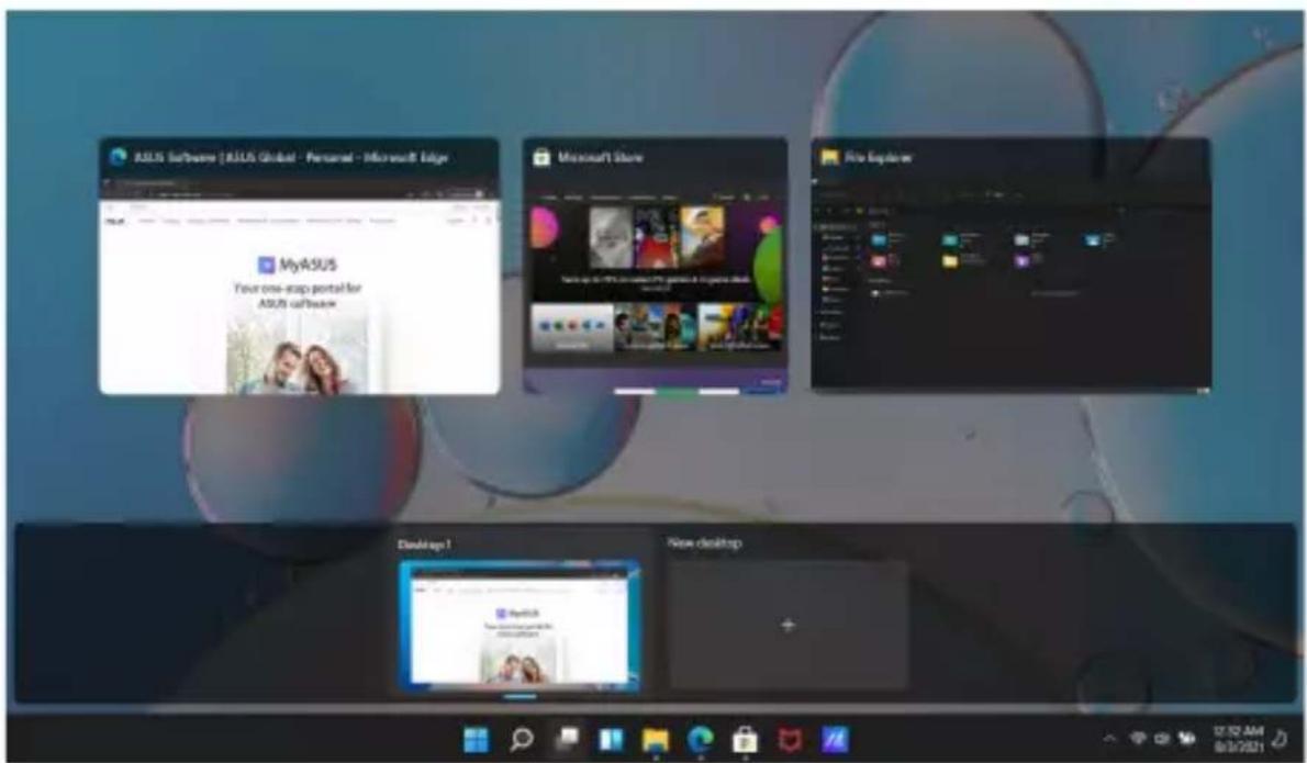 ASUS Software | ASUS Global - Personal - Microsoft Edge MyASUS Your one-swap portal for ASUS software Microsoft Store File Explorer Disziage 1 New desktop