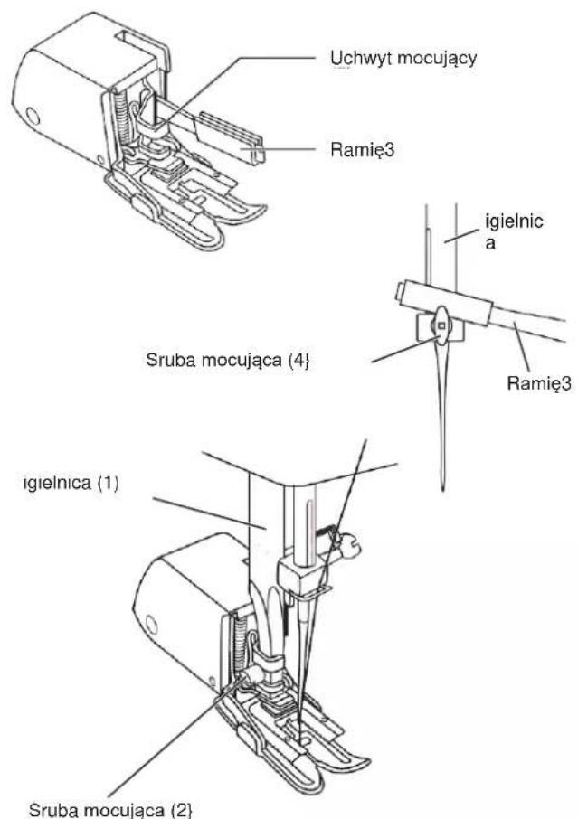 Uchwyt mocujący Ramie3 igielnica a Ramię3 Srbab mocująca (4) igielnica (1) Srbab mocująca (2)
