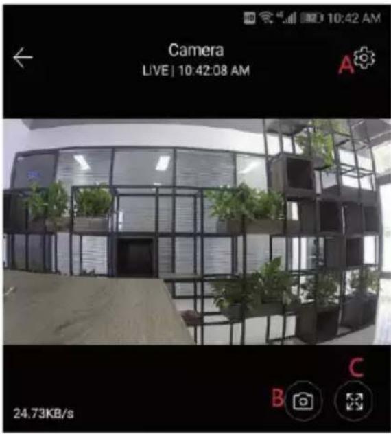 Camera LIVE | 10:42:08 AM A 24.73KB/s B C
