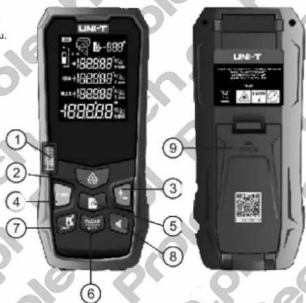 Uni-T LM120 - Schemat urządzenia - 1
