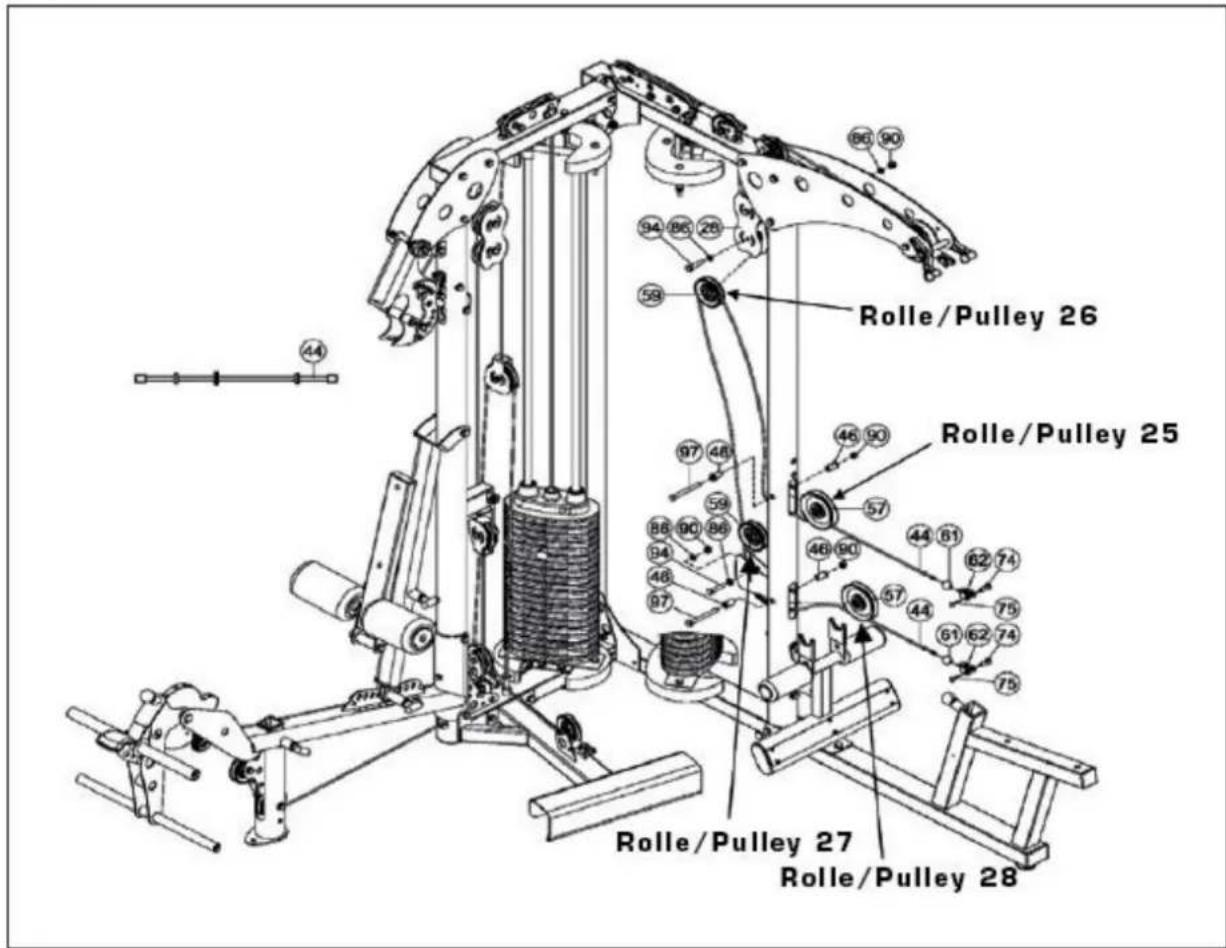 Rolle/Pulley 26 Rolle/Pulley 25 Rolle/Pulley 27 Rolle/Pulley 28