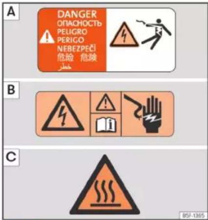 A DANGER ONTAHOCTB PELIGRO PERIGO NEBEZPEČI 危险 危险 B C 85F-1365