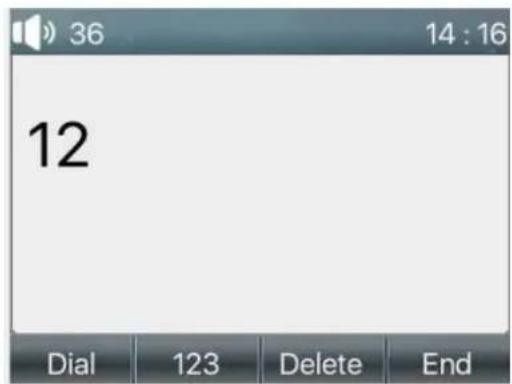 Fanvil X3S Pro - ■ Wybieranie numeru, a następnie otwieranie dźwięku - 1