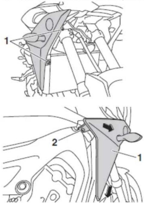 YAMAHA TRACER 9 (2015) - Demontaż i montaż panelu - 2