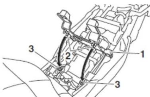 YAMAHA TRACER 9 (2015) - Ustawienie wysokości siedzenia kierowcy - 6