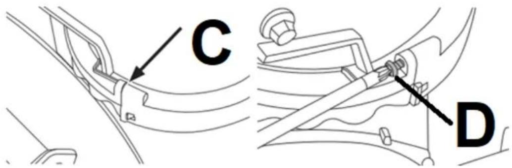 C D