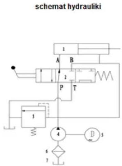 Lider WRV6T-O - Schemat obwodu elektrycznego i hydrauliki - 2