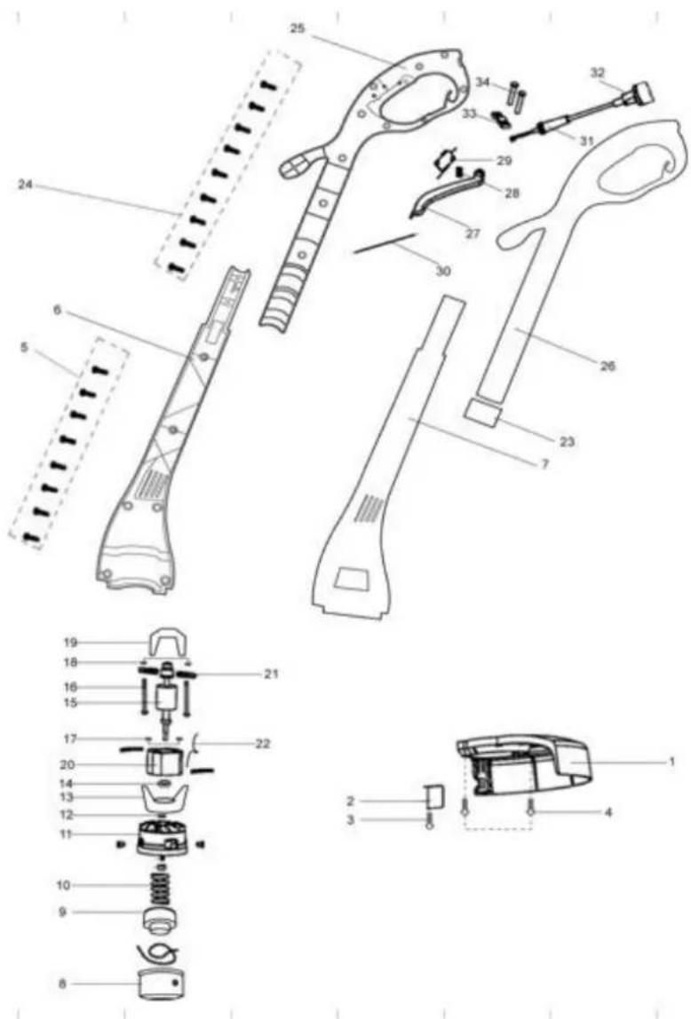 Lider YPZ250 - Rysunek złożeniowy nr 1 - 1