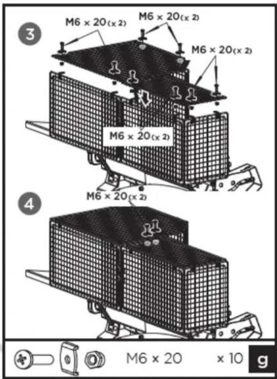 M6 × 20(x 2) M6 × 20(x 2) M6 × 20(x 2) M6 × 20(x 2) M6 × 20(x 2) M6 × 20 M6 × 20 × 10 g