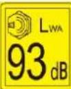Lider WEG1500 - Symbole dotyczące urządzenia - 9