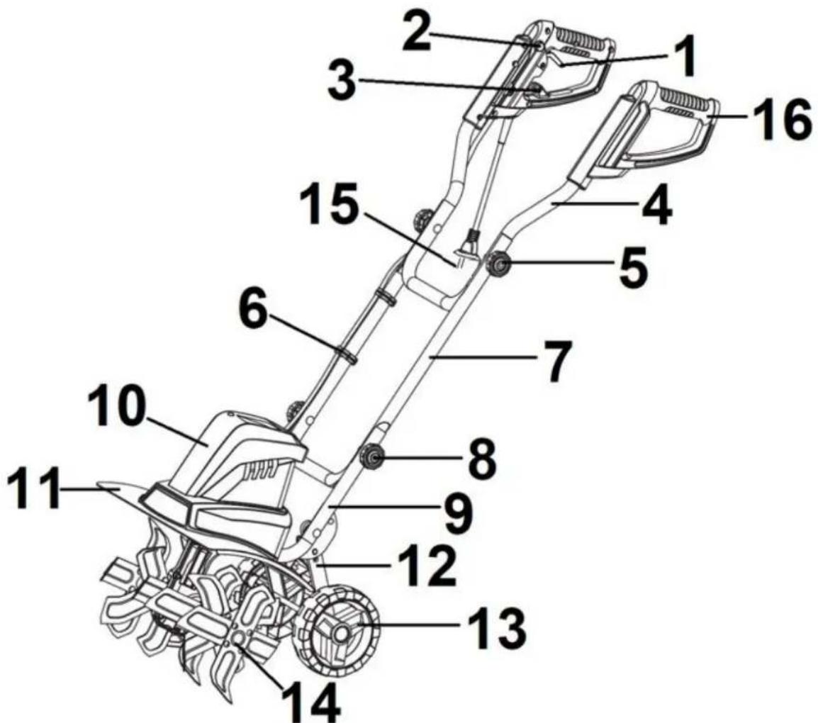 Lider WEG1500 - Elementy glebogryzarki - 1