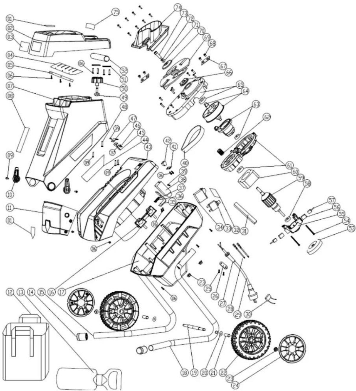 Handy GTR2400 - Rysunek złożeniowy - 1