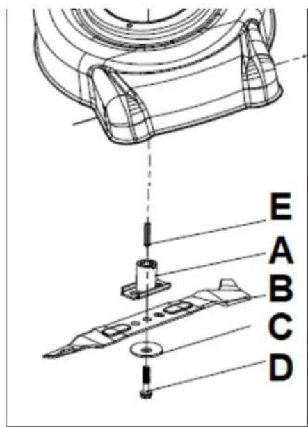 E A B C D