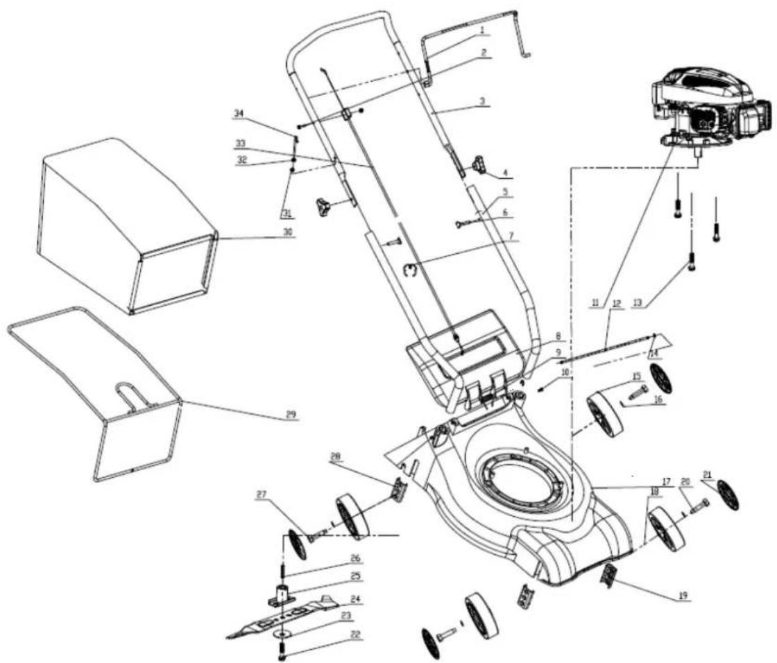 Handy SH40PP79 - Rysunek złożeniowy - 1