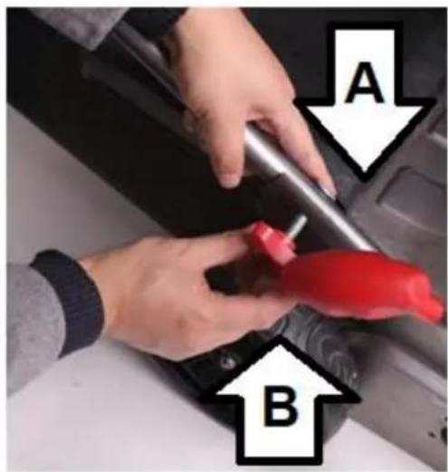 A B