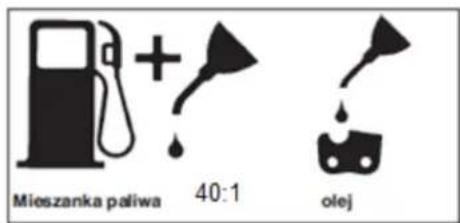 Mieszanka paliwa 40:1 olej