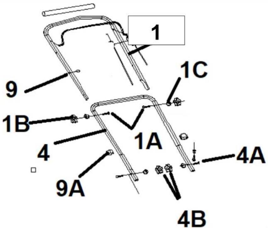 1 9 1C 1B 4 1A 9A 4A 4B