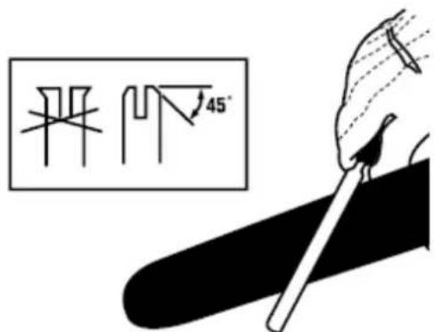 井 45°