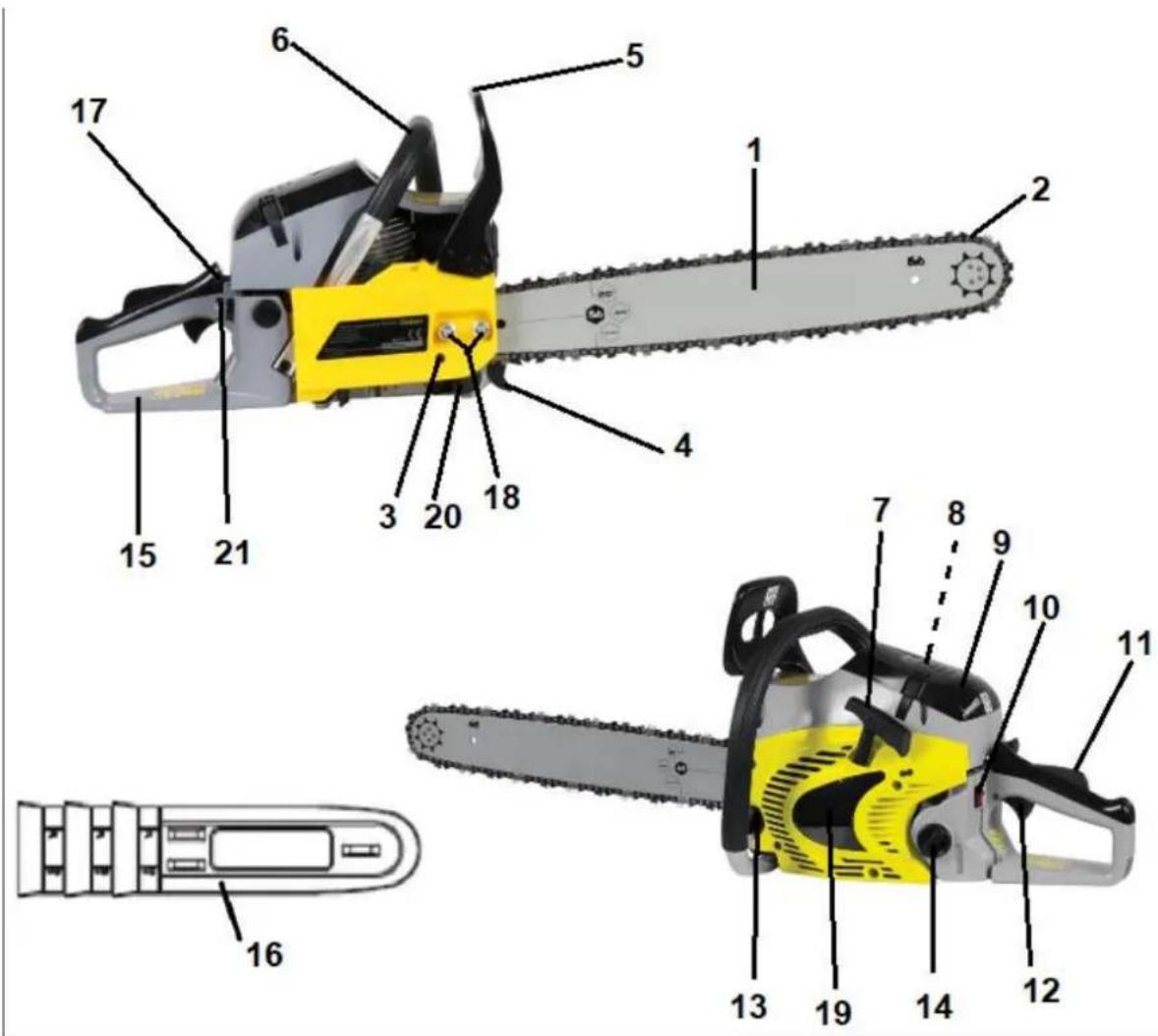 Faworyt RG5345X1-A5 - Elementy pilarki - 1