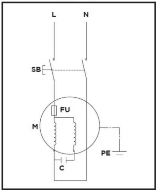 Faworyt TRH7T - SCHEMAT OBWODU ELEKTRYCZNEGO - 1