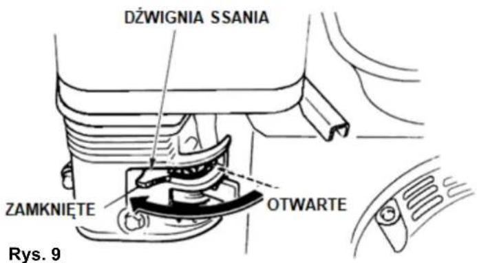 DŻWIGNIA SSANIA ZAMKNIĘTE OTWARTE Rys. 9