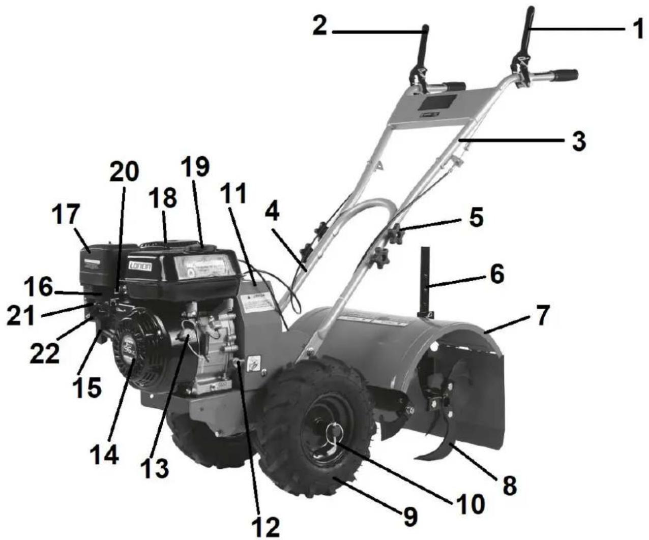 Faworyt NGT48-200H - Elementy glebogryzarki - 1