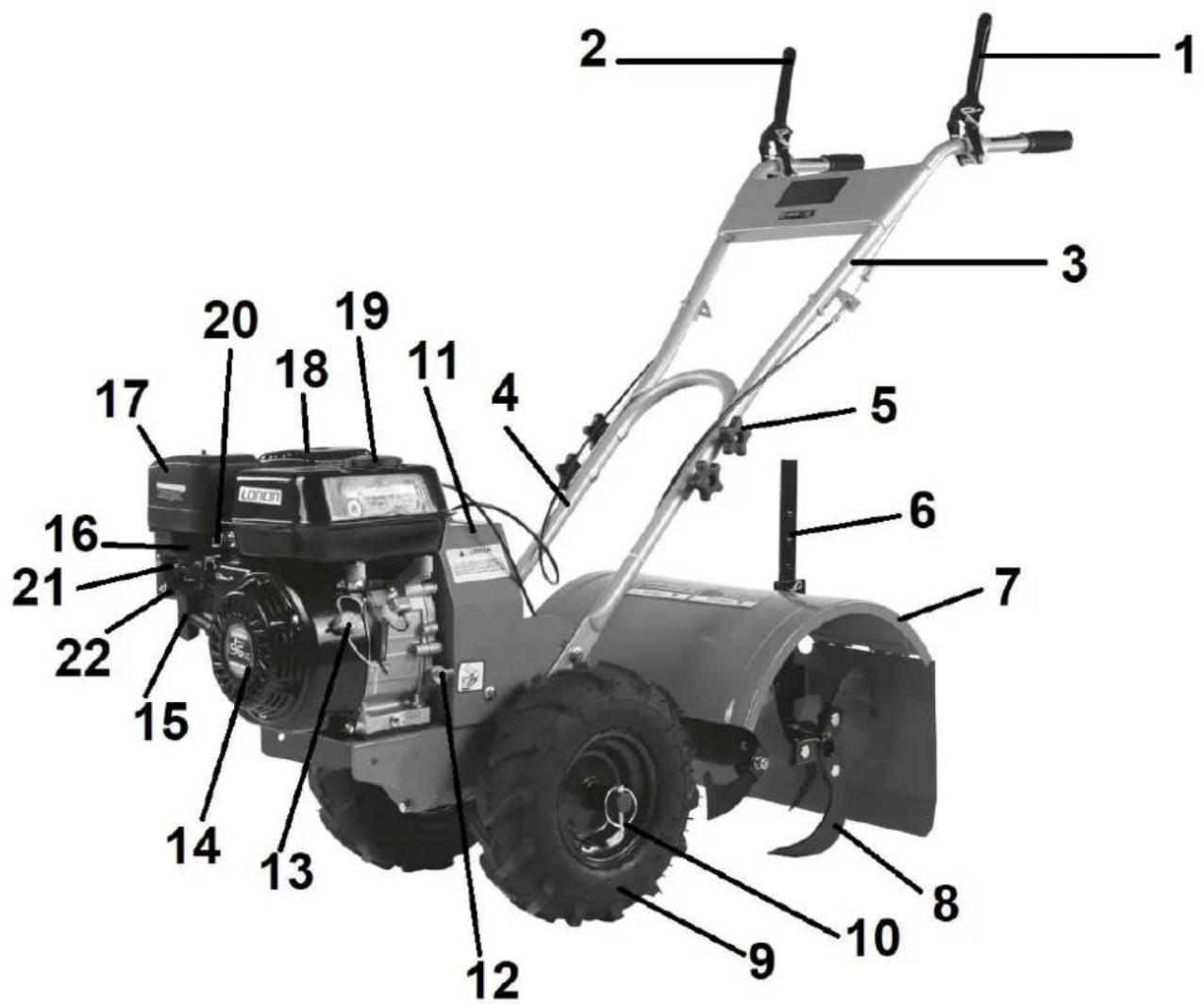 Faworyt NGT48F-200H - Elementy glebogryzarki - 1
