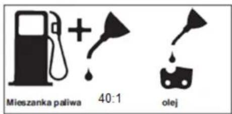 Mieszanka paliwa 40:1 olej