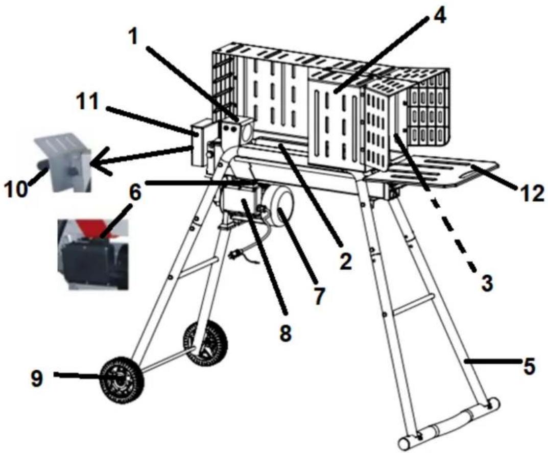 Faworyt WRH5T-OS - Elementy rozłupywarki - 1