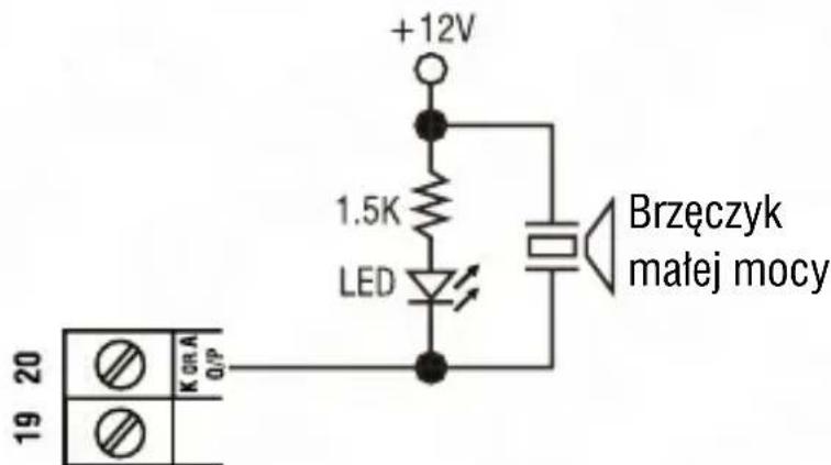 +12V 1.5K LED Brzęczyk małej mocy 19 20 K OR A O/P
