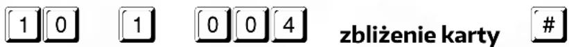 1 0 1 0 0 4 zbliżenie karty #