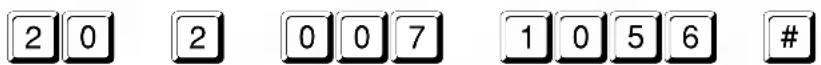 2 0 2 0 0 7 1 0 5 6 #