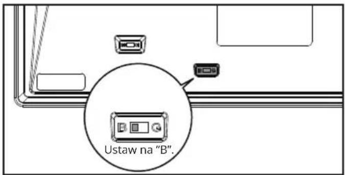Ustaw na "B".