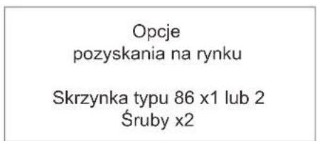 Opcje pozyskania na rynku Skrzynka typu 86 x1 lub 2 Śruby x2