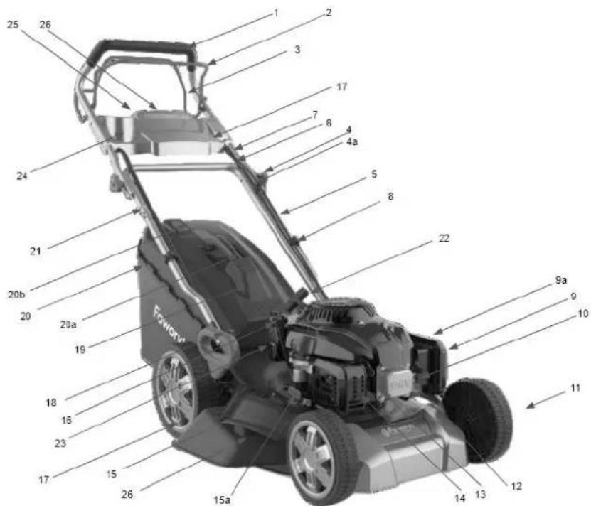 25 26 1 2 3 17 7 6 4 4a 24 5 8 21 20b 20 20a 19 18 15 23 17 15 26 15a 22 9a 9 10 11 14 13 12