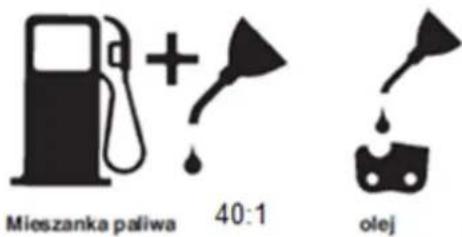 Mieszanka paliwa 40:1 olej