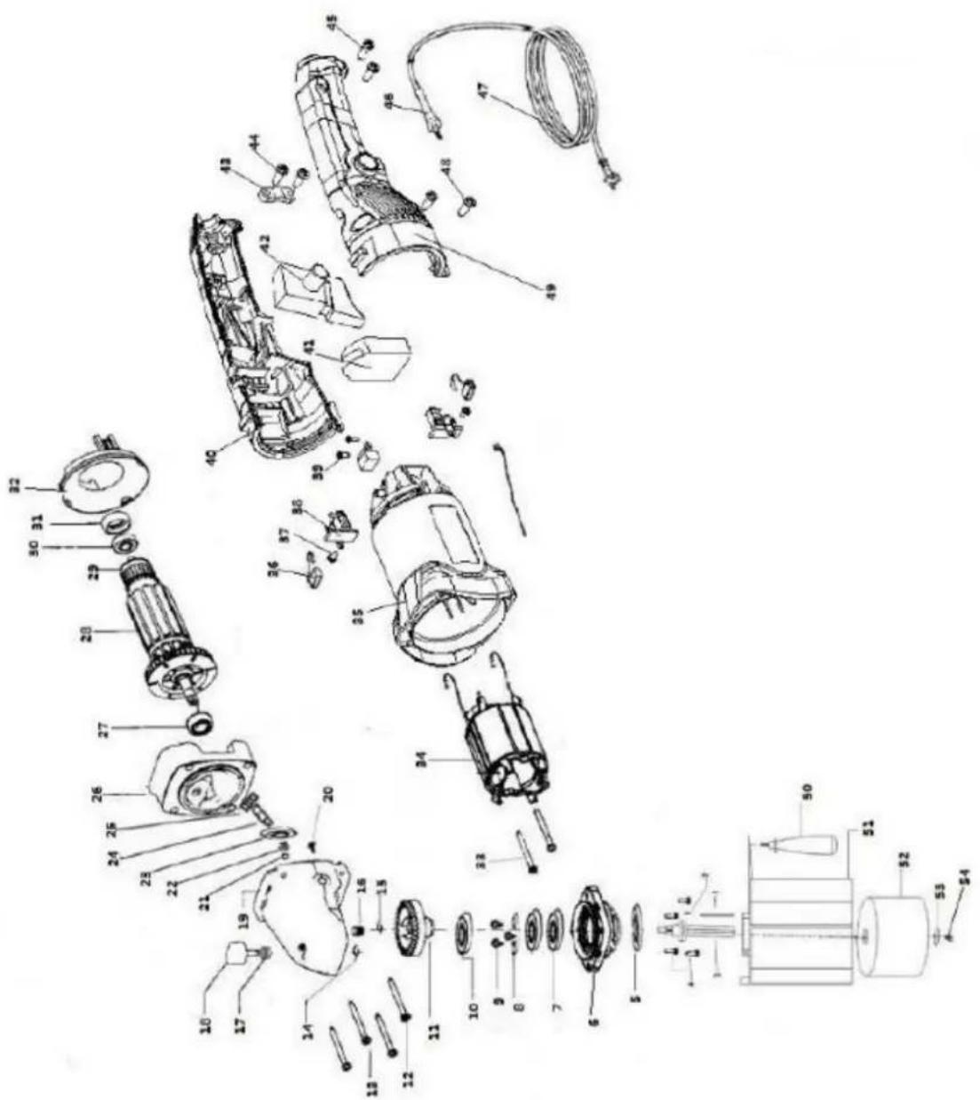 Holzmann SM100 - Rysunek części zamiennych - 1