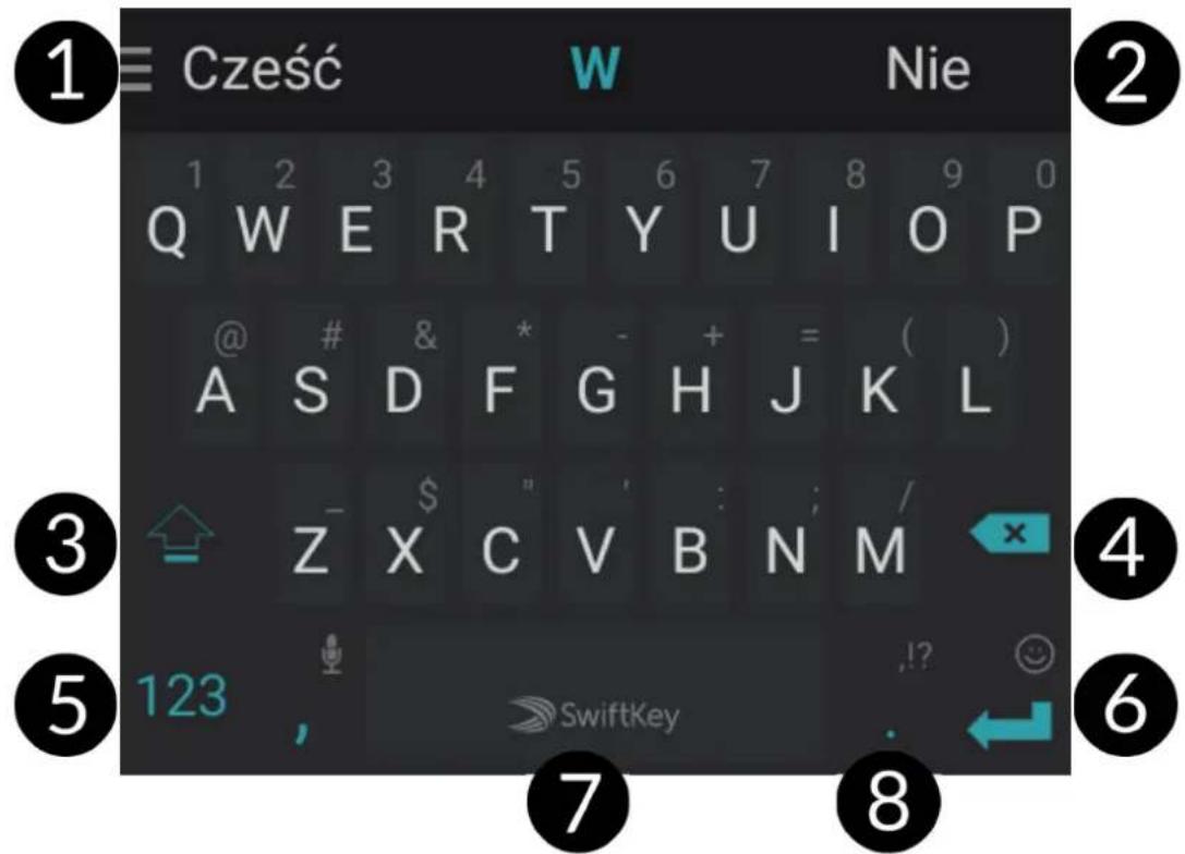 myPhone Prime Plus - Klawiatura SwiftKey - 1