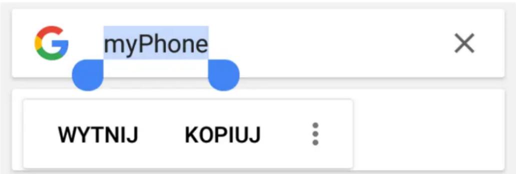 myPhone Prime Plus - Kopiowanie i wklejanie tekstu - 1