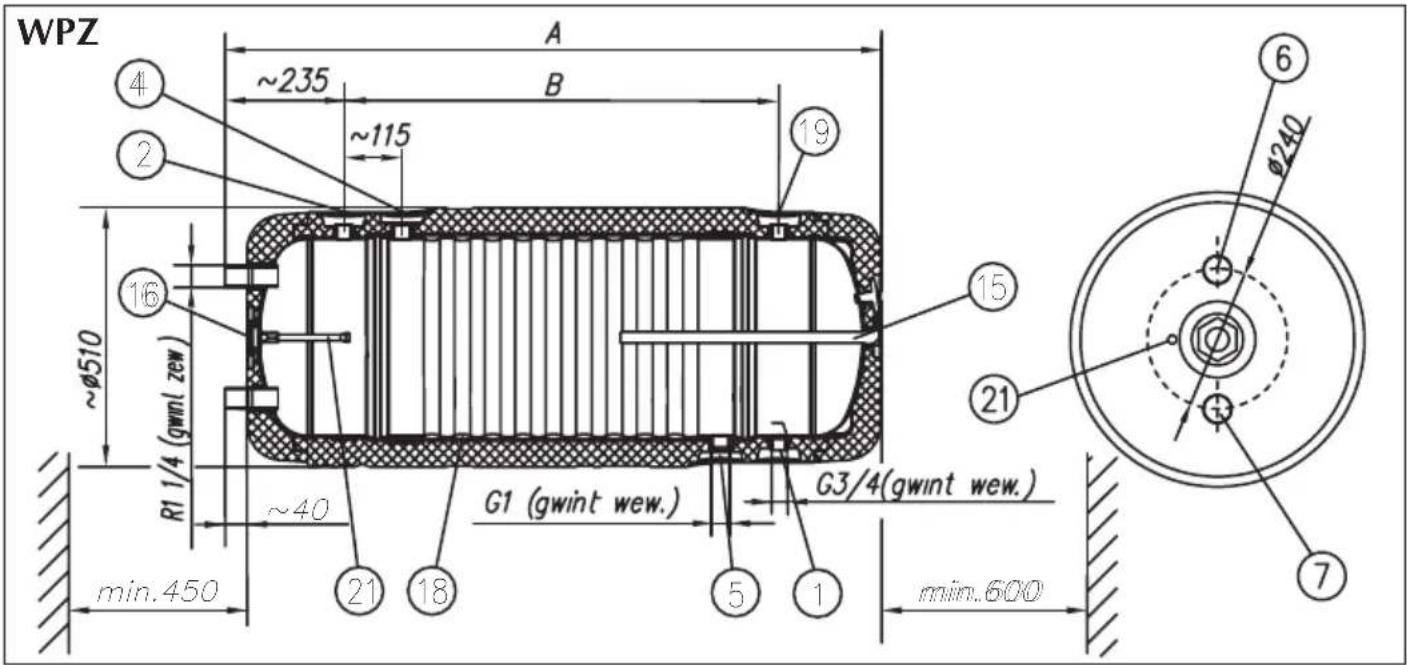 KOSPEL WP-100 - Schemat podłączenia - 5