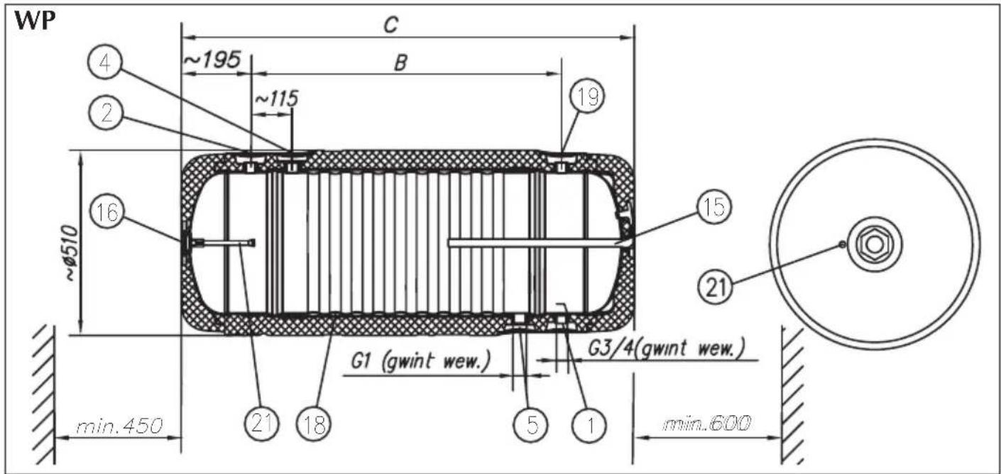 KOSPEL WP-140 - Schemat podłączenia - 4
