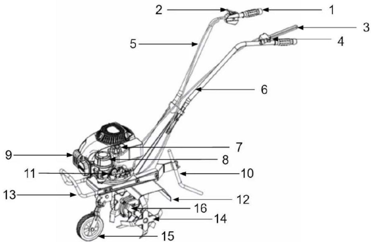 Handy DG36D150 - Elementy urządzenia (budowa) - 1