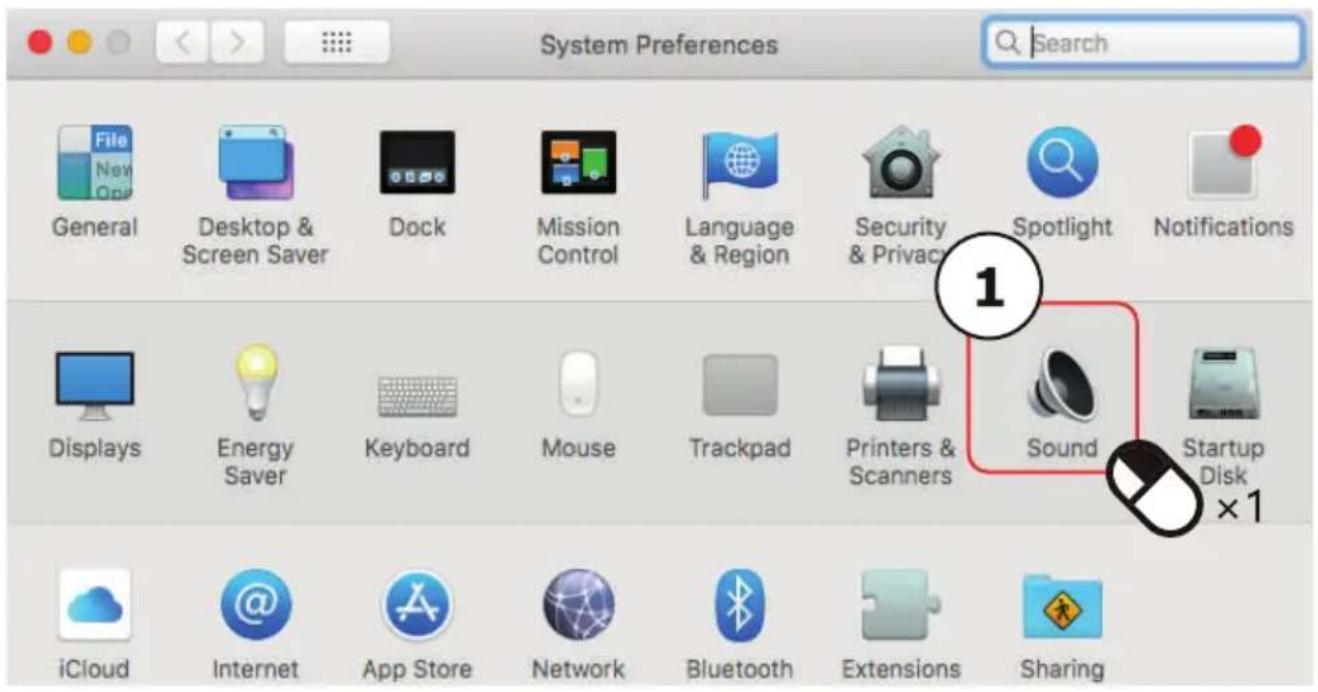 System Preferences General Desktop & Screen Saver Dock Mission Control Language & Region Security & Privacy Spotlight Notifications Displays Energy Saver Keyboard Mouse Trackpad Printers & Scanners Sound Startup Disk iCloud Internet App Store Network Bluetooth Extensions Sharing Search