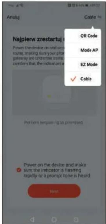 Eura VDP 99C5W - Tryb kablowy - 2