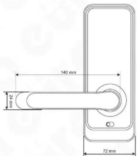 140 mm 24 mm 72 mm