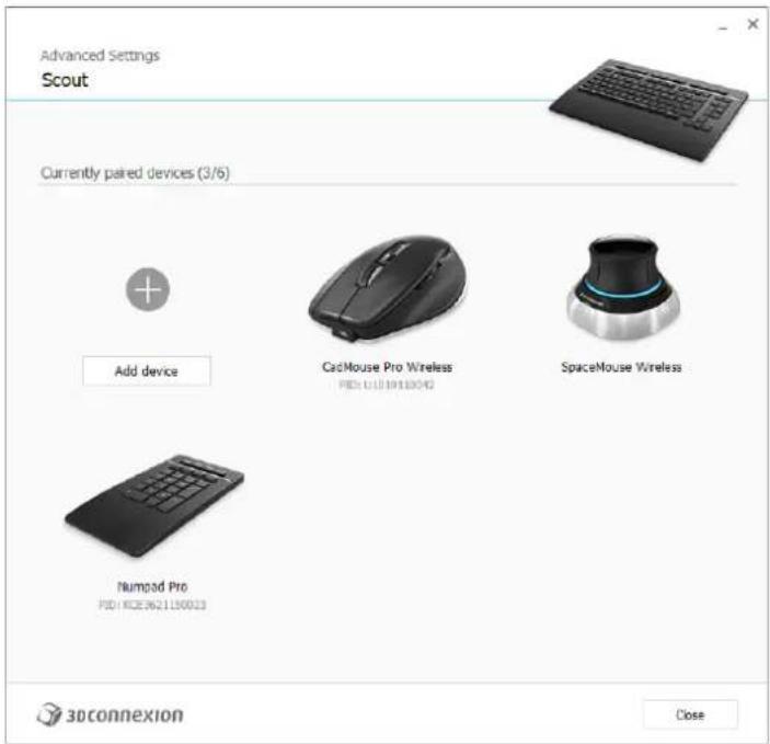 3Dconnexion Numpad Pro - Urządzenia sparowane (Paired Devices) - 1
